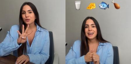 La nutricionista Stephany León en uno de sus vídeos de TikTok
