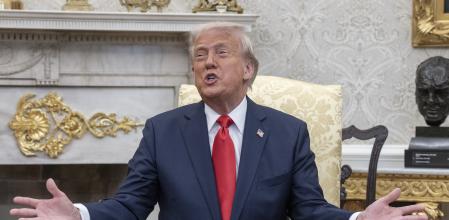 El presidente de Estados Unidos, Donald Trump, ayer en la Casa Blanca