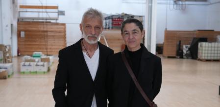 Pep Ramis y María Muñoz, ayer en las nuevas oficinas del Mercat&nbsp;