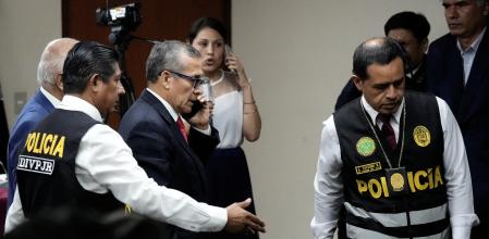 Ollanta Humala, en el momento de quedar detenido este martes&nbsp;