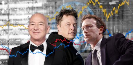 Bezos, Musk y Zuckerberg son los milmillonarios que más patrimonio han perdido desde que Trump accedió a la presidencia de Estados Unidos el 20 de enero de 2025
