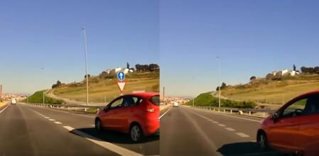 Ambos vehículos se acercaron peligrosamente