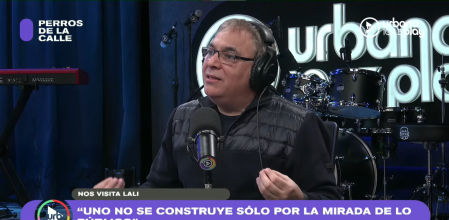 Gabriel Rolón y Lali Espósito en 'Perros de la Calle' en Urbana Play 104.3 FM.