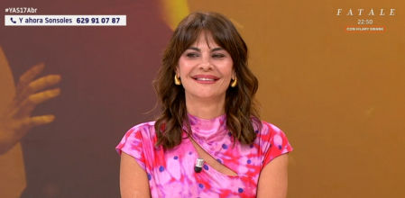 María José Suárez, durante su intervención en ‘Y ahora Sonsoles’, compartiendo su experiencia con el secuestro de su perro Wiki