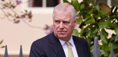 El príncipe Andrés en la capilla de San Jorge del Castillo de Windsor el pasado mes de abril