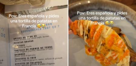 “Eres española y pides una tortilla de patatas en Francia”: el plato que ha levantado ampollas y que parece una broma de mal gusto