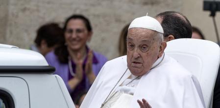 Francisco, durante la última bendición Urbi et Orbi en la que participó.&nbsp;