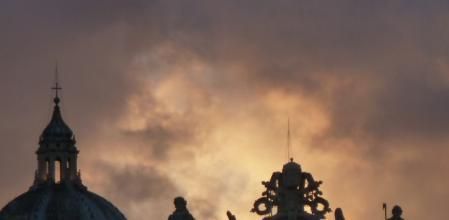 Una imagen crepuscular de San Pedro.&nbsp;