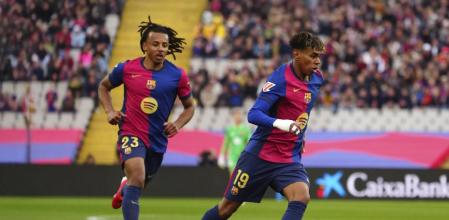 Jules Koundé y Lamine Yamal