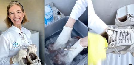 Pía Nieto enseña cómo eliminar el mal olor de las zapatillas