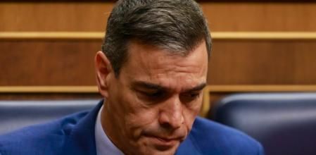 Sánchez, en el Congreso antes de la declaración institucional