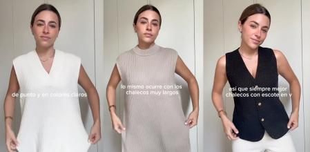 Natalia Cebrián muestra qué chalecos deben evitar las chicas bajitas