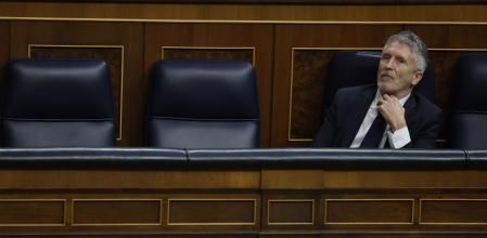 El ministro de Interior, Fernando Grande-Marlaska, durante un pleno del Congreso este mes&nbsp;