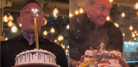 Un hombre tiene una idea terrible en su cumpleaños y se vuelve viral.