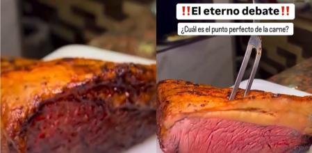 Un experto en barbacoas termina el debate sobre el mejor punto de la carne.