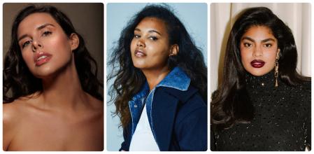 Las modelos 'curvy' Marta Ventura, Begoña Ojinaga y Alejandra Sojo (de izquierda a derecha).