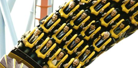 El president Jordi Pujol, junto a su difunta esposa Marta Ferrussola, en el día de la inauguración del parque, el 1 de mayo de 1995