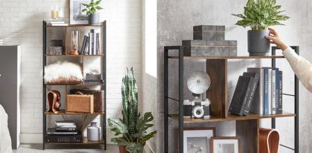 Una estantería coqueta y robusta