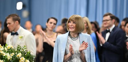 Anna Wintour, editora de la revista Vogue, en la Met Gala 2025