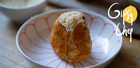 El oniguiri de tamago y sobrasada de Gipsy Chef