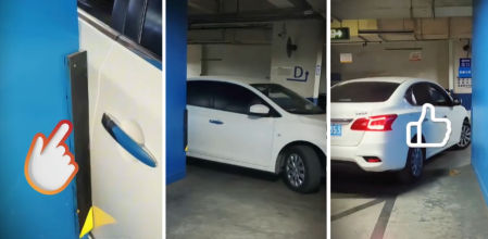 Es importante tener en cuenta la distancia lateral entre el coche y la pared para saber cuando hay que comenzar a girar el volante