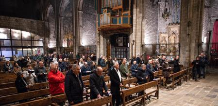 Misa en la basílica de Santa Maria del Pi de Barcelona en marzo de 2024 para pedir el fin de la sequía