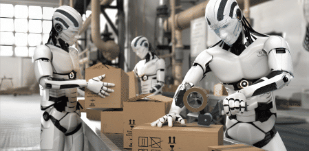 Los robots amenazan con sustituir a los trabajadores de almacenes logísticos.