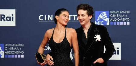 Timothee Chalamet, junto a Jenner en un evento en Roma 2025 /EFE