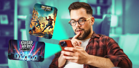 Videojuegos de móvil falsos.