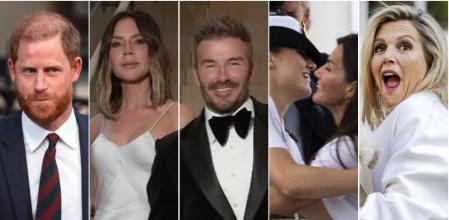 El príncipe Enrique, los Beckham, la princesa Leonor y la reina Letizia, y Máxima de los Países Bajos