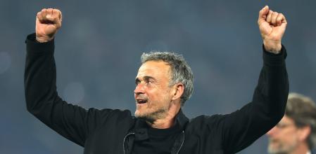 Luis Enrique celebrando un triunfo&nbsp;