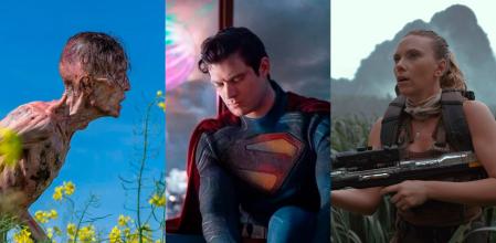 Fotograma de '28 años después', 'Superman' y 'Jurassic World: El renacer'