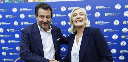 Matteo Salvini y Marine Le Pen