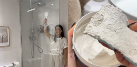 María Fernández usa la piedra blanca tanto para el baño como para la cocina con resultados impecables&nbsp;