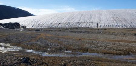 Un glaciar en retirada en Groenlandia.&nbsp;