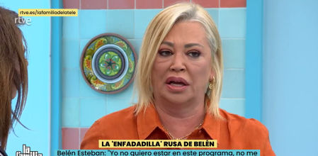 Giro de 180 grados en 'La familia de la tele': Belén Esteban decide abandonar el programa ocho días después de su estreno en TVE