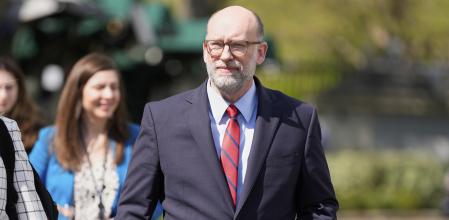 El director de la Oficina de Gestión y Presupuesto, Russell Vought, en la Casa Blanca.&nbsp;