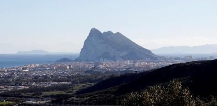 El peñón de Gibraltar en una imagen tomada desde territorio español