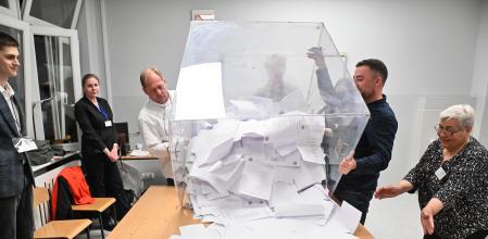 Recuento de votos en Polonia