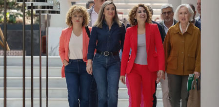 María Jesús Montero, a su llegada este viernes a la reunión del Comité Director del PSOE-A