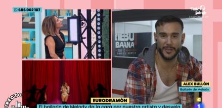 Álex Bullón, bailarín de Melody: ''Nos quedamos muy sorprendidos. Lo hicimos con mucha ilusión y preparamos todo esto y lo defendimos lo mejor posible''