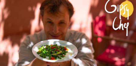 Guisantes a la brasa