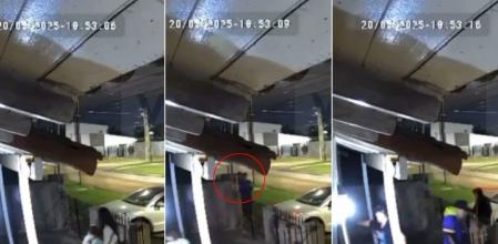 La desesperante secuencia tuvo lugar en la zona sur del conurbano de Buenos Aires