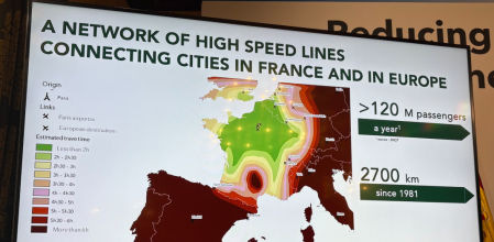Imagen de las áreas de congestión de la alta velocidad en Europa central