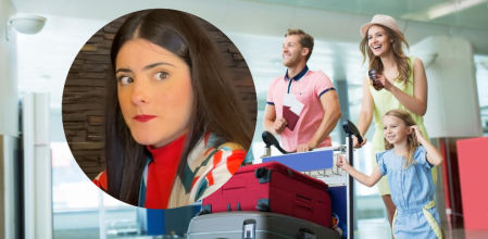 Una familia preparada para ir de vacaciones