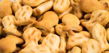 Galletas saladas en forma de pez