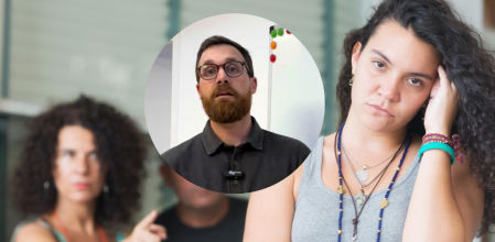 Imagen de archivo de una discusión con un adolescente