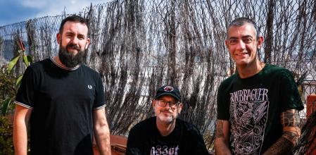 Los autores del libro&nbsp;'Història i poder del mètal català'&nbsp;&nbsp;