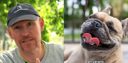 El adiestrador explica que el agua atrapada en el pelaje puede sobrecalentar al animal en lugar de refrescarlo