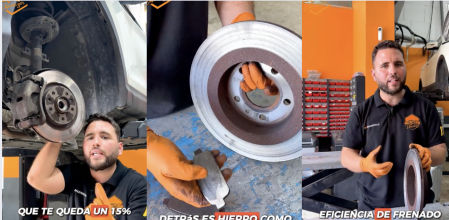 Además, pierdes eficiencia de frenado